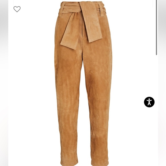 INTERMIX EXCLUSIVE TIE FRONT SUEDE PANT